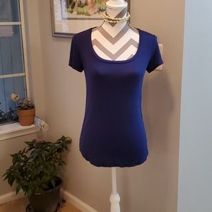 WHBM Sz XXS Navy Blue T-shirt 👕 💙